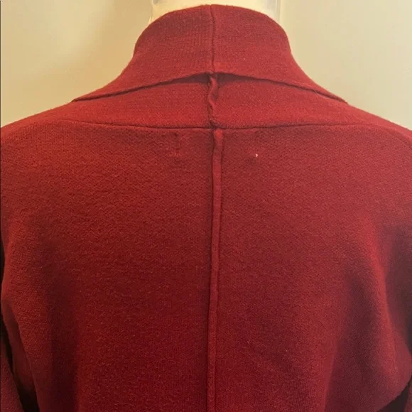 ANRABESS Burgundy Cardigan Sweater Duster Size M - Picture 8 of 11